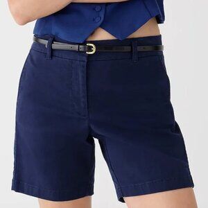 J.Crew 7" Stretch Chino Shorts in Navy (Size 4)